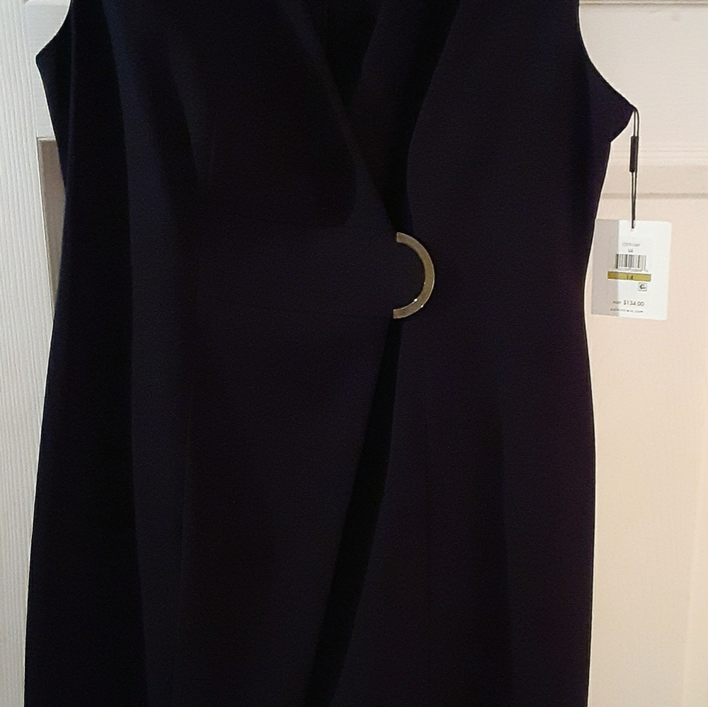 Black sheath dress